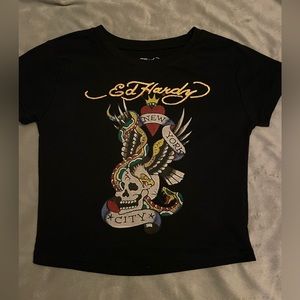 ed hardy crop top